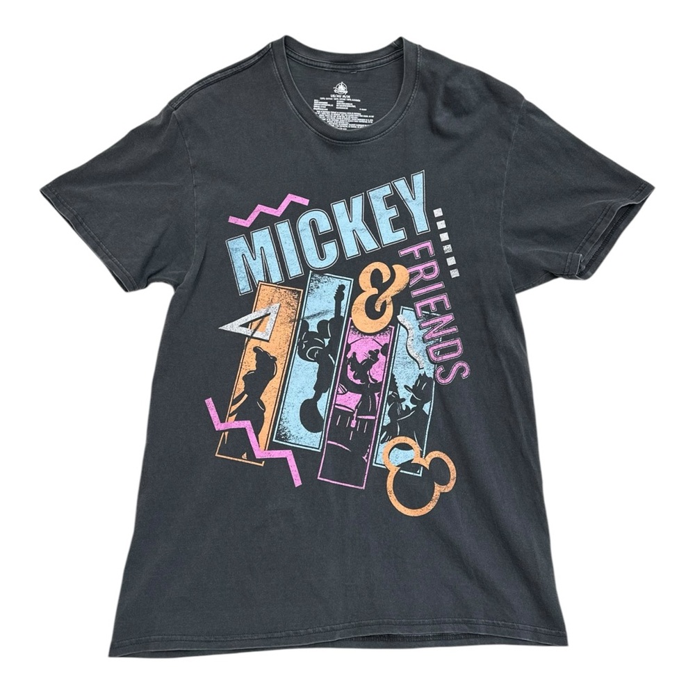 Disney Mickey & Friends Charcoal Graphic Tee Adult Medium